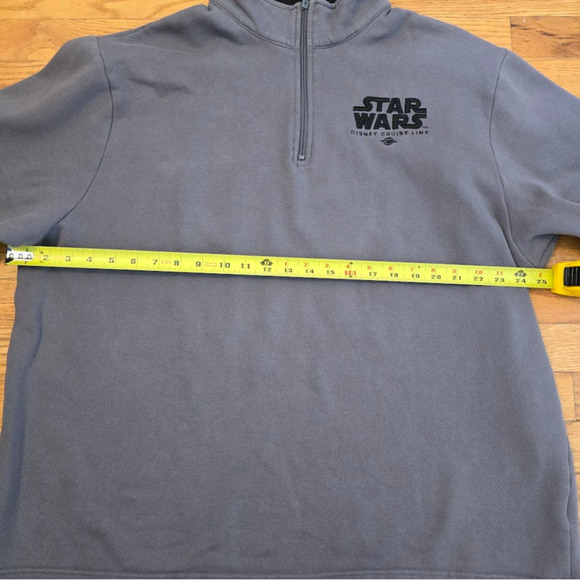 Disney Cruise Line Star Wars Day Jacket Sweater Mens 1/4 Zip XL Gray Rare DCL - Picture 5 of 6